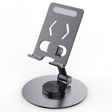YY-027 Supporto per tablet da tavolo pieghevole con rotazione di 360 gradi (grigio)