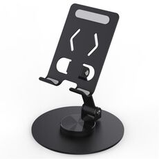 YY-027 Supporto per tablet da tavolo pieghevole con rotazione di 360 gradi (nero)