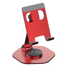 YY-020 Staffa per telefono tablet pieghevole in lega di alluminio con rotazione di 360 gradi (rossa)