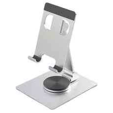 YY-022 Supporto per tablet per telefono desktop con rotazione a 360 gradi in lega di alluminio (argento)