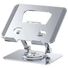 YY-J18 Supporto per tablet telefono pieghevole con rotazione di 360 gradi (argento)