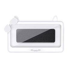 Portacellulare da bagno impermeabile Portacellulare Orologio da bagno Custodia per telefono con touch screen rimovibile (bianco)