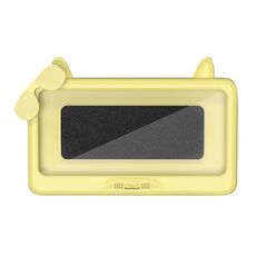 Portacellulare da bagno impermeabile Portacellulare Orologio da bagno Custodia per telefono con touch screen rimovibile (giallo)