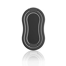 Metallo Car Mobile Telefono Pieghevole Staffa Anello Fibbia PASTA Staffa, Stile: Zucca (Nero)