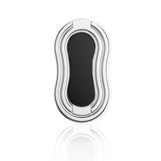 Metallo Car Mobile Telefono Pieghevole Bracket Anello Fibbia Pasta Staffa, Stile: Zucca (Argento)