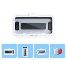 Bagno OATSBASF Bagno impermeabile Cassa del telefono Doccia Box Phone Box Parete Supporto del telefono (bianco)