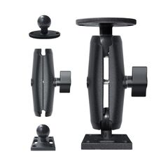 Staffa per macchine agricole in lega di alluminio per tablet PC con supporto per monitor KZ06J, stile: ellisse + collegamento + quadrato centrale
