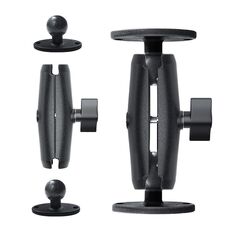 Staffa per macchine agricole in lega di alluminio per tablet PC con supporto per monitor KZ06J, stile: ellisse + collegamento + ellisse