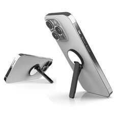 Staffa per telefono cellulare in lega di alluminio Staffa per specchio lecca-lecca rotante ultrasottile (nero)