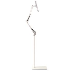 Tablet da 175 cm per telefono cellulare Trasmissione in diretta Staffa di sollevamento da comodino Modello da pavimento a sbalzo (bianco)