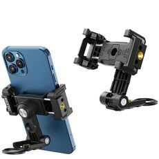 Telesin Clip per telefono cellulare Staffa da tavolo girevole a 360 gradi con supporto per slitta fredda (nero)