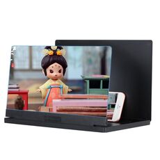 Amplificatore per schermo portatile pieghevole per cellulare Lente d'ingrandimento HD anti-luce blu, dimensioni: 10 pollici (nero)