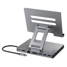 Staffa per docking station di tipo C pieghevole multifunzionale per tablet Blueendless 4K/60Hz, specifiche: 9-in-1