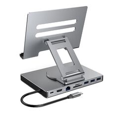 Staffa per docking station di tipo C pieghevole multifunzionale per tablet Blueendless 4K/60Hz, specifiche: girevole 9 in 1