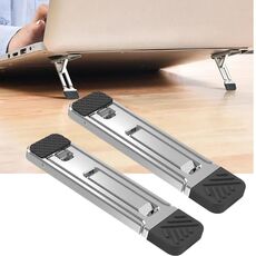 2 pezzi Supporto di raffreddamento invisibile per laptop, smartphone e tablet (grigio chiaro)