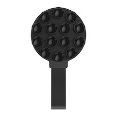 Supporto magnetico per telefono in silicone con ventosa, supporto per telefono (nero)