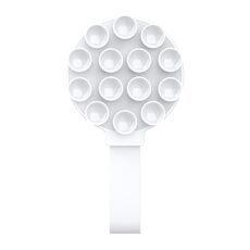 Supporto magnetico per telefono in silicone con ventosa, supporto per telefono (bianco)