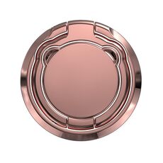 Supporto universale per cellulare pieghevole con anello da dito, rotazione a 360°, supporto per telefono da tavolo (oro rosa)