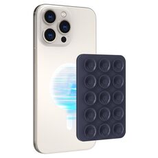 AhaStyle CY202 Supporto magnetico per telefono con ventosa Adesivo in silicone Specchio adesivo (blu scuro)