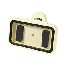 Supporto per telefono da doccia impermeabile con ventosa girevole, supporto da parete per telefono (crema)
