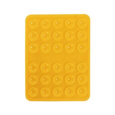 Supporto per telefono cellulare con ventosa in silicone bifacciale saldamente fissato (giallo)