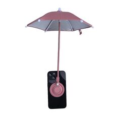 Ombrello magnetico Phon Mini impermeabile parasole con anello per dito (rosa)