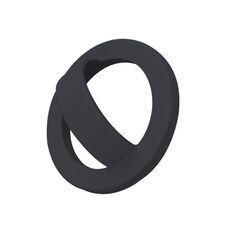 Per iPhone/Huawei/Xiaomi Supporto per telefono in silicone liquido Magsafe Supporto per anello da dito, colore: nero