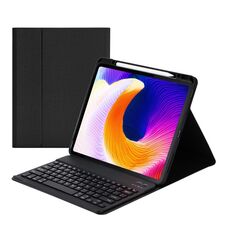 Custodia protettiva della tastiera Bluetooth di plastica staccabile HK132 con titolare e slot della penna per iPad Pro 12.9 pollici 2021/2020/2018 (nero)