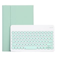 Per Lenovo Pad Plus 11 pollici TB-J607F / TAB P11 P11 11 pollici TB-J606F / Pad 11 pollici YAM12 LAMPSKIN Texture Struttura rimovibile TOROR TOYCAP Custodia in pelle Bluetooth con supporto (verde chiaro)