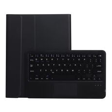 A07B-A Lambskin texture quadrato tastiera tastiera Bluetooth Bluetooth in pelle con controllo touch per iPad 9.7 2018 e 2017 / Pro 9.7 pollici / AIR 2 (nero)