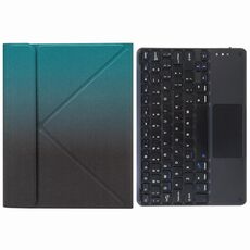 H-109C Touch Bluetooth Custodia in pelle per tastiera con supporto posteriore a tre volte per iPad Pro 11 pollici 2021 e 2020 e 2018 / AIR 2020 10.9 (Dark Night Green)