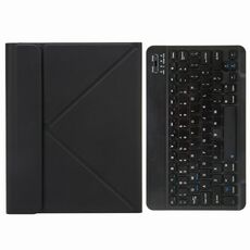 Custodia in pelle da tastiera Bluetooth H-097 con supporto posteriore a tre volte per iPad 9.7 2018 e 2017 (nero)