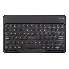 X4 Chiavi rotonde universali Pannello Spray Color Keyboard Bluetooth (nero)