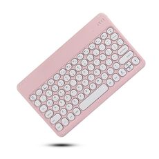 X4 Tastiera Bluetooth del colore spray per tasti rotondi X4 (rosa chiaro)