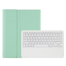 Custodia da tastiera Bluetooth staccabile a colore caramelle A800B con slot a penna per Samsung Galaxy Tab S8+ / S7+ / S7 FE (verde chiaro)
