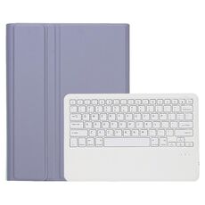 Custodia per tastiera Bluetooth rimovibile a colori A800B con slot a penna per Samsung Galaxy Tab S8 + / S7 + / S7 FE (viola)