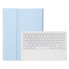 Custodia da tastiera Bluetooth staccabile a colore caramelle A800B con slot a penna per Samsung Galaxy Tab S8+ / S7+ / S7 FE (Ice Blue)