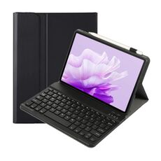 Per Huawei MatePad Air 11,5 pollici 2023 AH14 Pelle di agnello Custodia in pelle ultrasottile staccabile con tastiera Bluetooth (Nero)