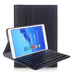A0T8 per Huawei Matepad T8 8 pollici ABS Ultra-sottile Bluetooth Bluetooth Tensione PU Custodia protettiva in pelle PU con staffa (nero)