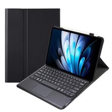 Custodia in pelle TPU con tastiera Bluetooth AV14-A per tablet Vivo Pad5 Pro da 13 pollici con supporto (nero)