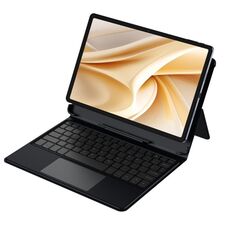 Per Ulefone Tab A11 Pro Pogo Pin Smart Keyboard & Custodia in pelle per tablet (grigio)
