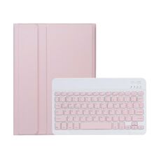 Per Xiaomi Pad 7 / 7 Pro 11.2 pollici A0N13 Custodia per tablet in pelle con tastiera Bluetooth staccabile ultrasottile (rosa bianco)