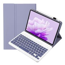 Per Honor Pad X9 / X8 Pro 11.5 AH15 Custodia per tablet in pelle con tastiera Bluetooth staccabile ultrasottile (bianco lavanda)