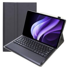 Per vivo Pad3 12.1 pollici AV10 TPU ultra-sottile staccabile Bluetooth tastiera custodia in pelle (nero)