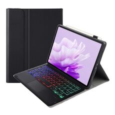Per Huawei MatePad 11.5 S 2024 AH20-AS Custodia per tablet in pelle con tastiera Bluetooth retroilluminata staccabile ultrasottile con touchpad (nero)