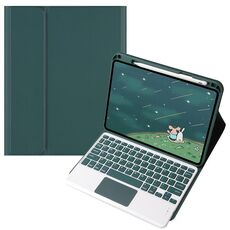 Per OPPO Pad 3 / Pad 2 Custodia in pelle con tastiera Bluetooth color caramella, tasti quadrati con touchpad (verde)