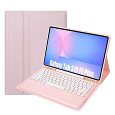 Custodia in pelle per tablet con tastiera Bluetooth staccabile e slot per penna Samsung Galaxy Tab S10 FE+ A820B (rosa)