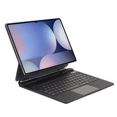 Custodia in pelle con tastiera Bluetooth magnetica per tablet Samsung Galaxy Tab S10 Ultra / S9 Ultra / S8 Ultra P910 (nera)