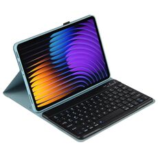 Custodia in pelle con tastiera Bluetooth per Xiaomi Pad 7 / Pad 7 Pro 11.2 PX-MI7 Voltage (blu nebbia)