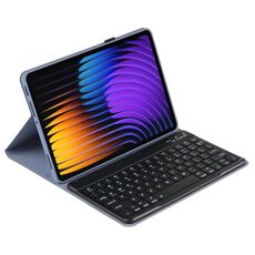 Custodia in pelle con tastiera Bluetooth per Xiaomi Pad 7 / Pad 7 Pro 11.2 PX-MI7 Voltage (viola scuro)